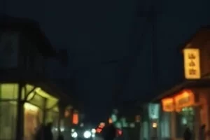潮汐观测站外的浪涌与刻度标尺