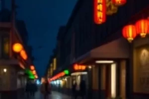 唱片封套摊开在木桌上的一角