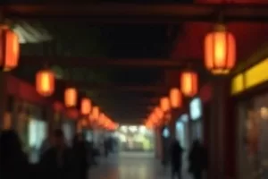 老式放映机在墙上投出晃动的光斑